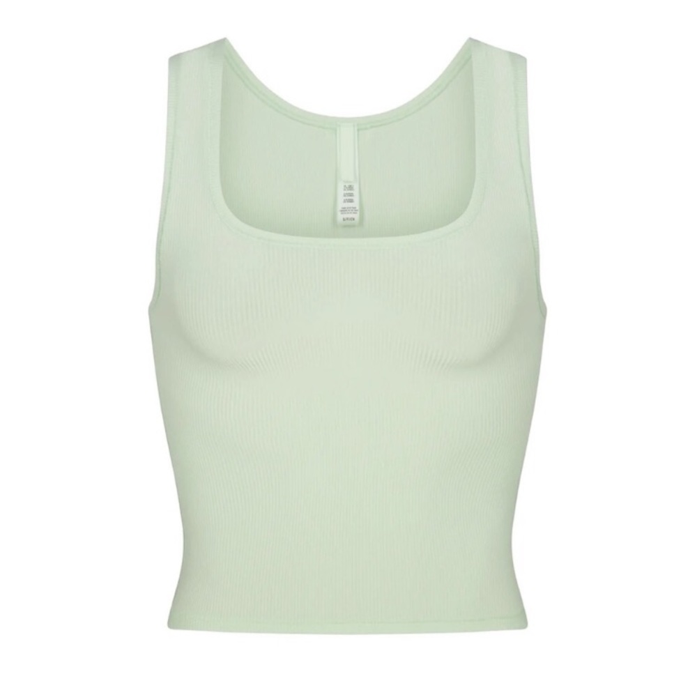 RARE skims honeydew soft lounge cotton rib tank top